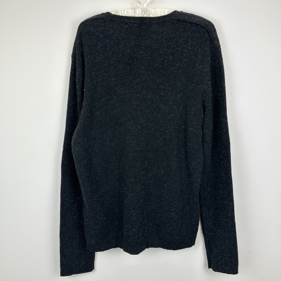 Michael Kors Mens Sweater Wool Blend Crewneck Pullover Large Long Sleeve Black - Picture 6 of 7